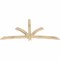 Ekena Millwork Davenport Rough Sawn Timber Gable Bracket, Douglas Fir, 84"W x 42"H x 2"D x 4"F, 12/12 Pitch GBW084X42X0204DAV00RDF - alternate 4
